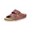 Hausschuh ROHDE "Rohde Pantoletten Veloursleder", Damen, Gr. 39, lila (violett), Veloursleder, casual, Schuhe