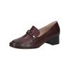 Pumps CAPRICE "Caprice Pumps Leder", Damen, Gr. 39, rot (bordeaux), Leder, casual, Schuhe