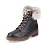 Schnürstiefelette REMONTE "Remonte Stiefelette Glattleder", Damen, Gr. 36, schwarz, Glattleder, casual, Schuhe