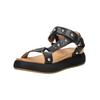 Riemchensandale INUOVO "INUOVO Sandalen Leder", Damen, Gr. 40, schwarz, Leder, casual, Schuhe