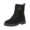 Schnürstiefelette CAPRICE "Caprice Stiefelette Nubukleder", Damen, Gr. 38, schwarz, Nubukleder, casual, Schuhe