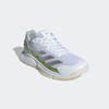 Tennisschuh ADIDAS PERFORMANCE "COURTQUICK PADEL", Gr. 40, cloud weiß, silber metallic, lucid lemon, Textil, Synthetik, sportlich, Schuhe, Padelschuh