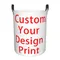 Custom Your Design Laundry Basket Collapsible Customized Logo Printed Clothes Toy Hamper Storage Bin for Kids Nursery