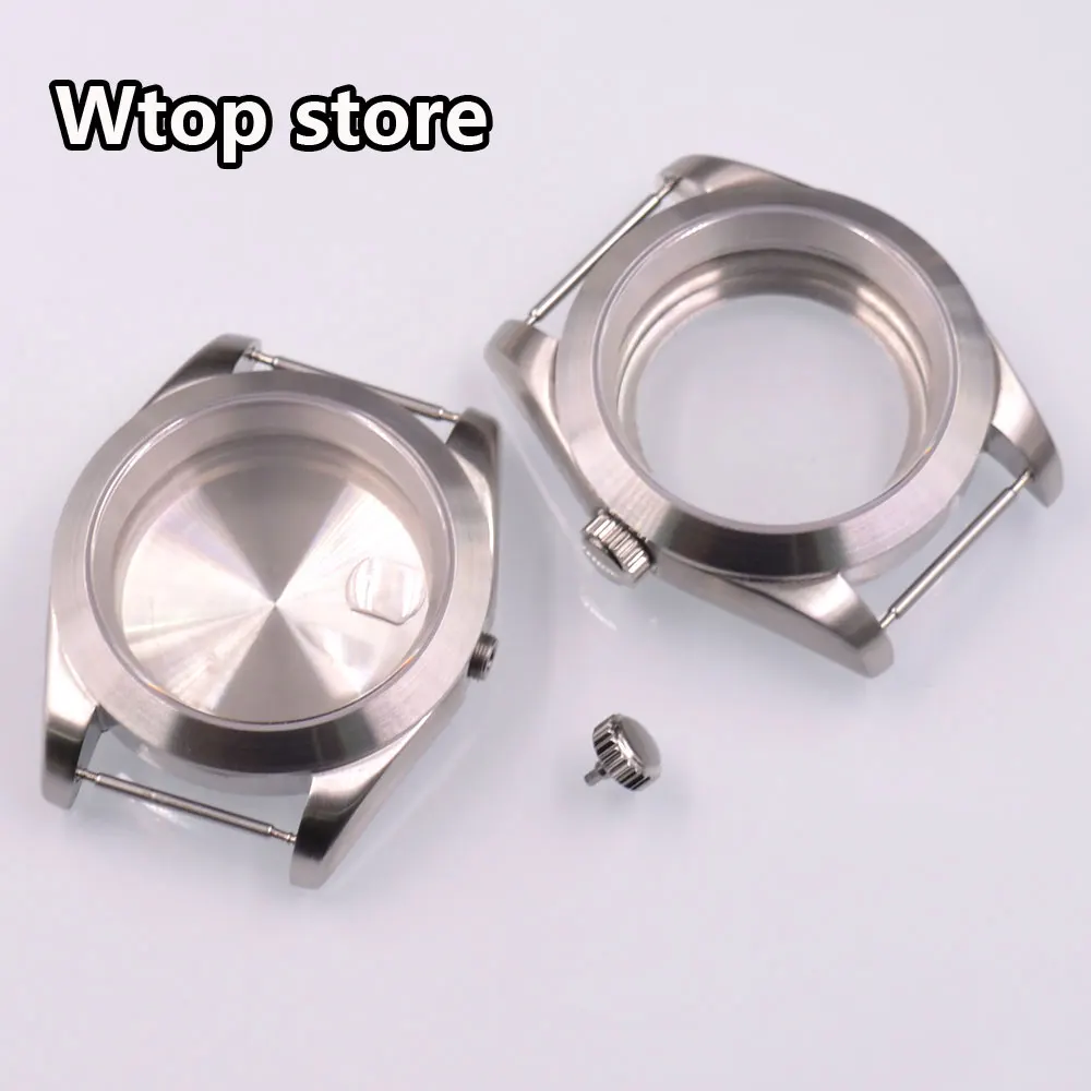 36 MM/40 MM Gebürstetes Uhrengehäuse Saphirglas Fit NH34 NH35 NH36 PT5000 ETA2824 2836 Miyota 8215 Automatikwerk Uhrenteile Image
