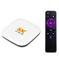 Smart TV Box Android 14 H96 Max M2 Plus Rockchip RK3528 1000 M LAN Wi-Fi 6 Bluetooth 5.4 8K 4K BT con telecomando vocale e giroscopio, set-top box e lettore multimediale