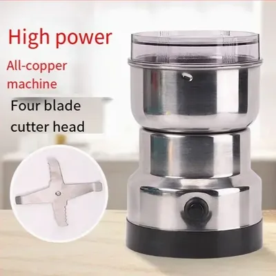 150W Electric Coffee Grinder, Ultra-fine Powder Mill Dry Wet Multi-function Stainless Steel Crusher