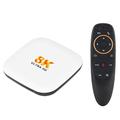 Smart TV Box Android 14 H96 Max M2 Plus Rockchip RK3528 1000 M LAN Wi-Fi 6 Bluetooth 5.4 8K 4K BT con telecomando vocale e giroscopio, set-top box e lettore multimediale