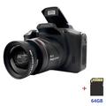 Fotocamera digitale da 16 megapixel con zoom 16x 1080p, stabilizzazione digitale dell'immagine, include batteria da 600 mAh, obiettivo rimovibile da 2,4 pollici, videocamera domestica, capacità