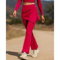 Per donna Pantaloni da corsa Pantaloni a zampa Patchwork Pantaloni All'aperto Sport Outdoor Streetwear Traspirante Asciugatura Rapida Leggero Tennis Golf Corsa Vestibilità regolare abbigliamento