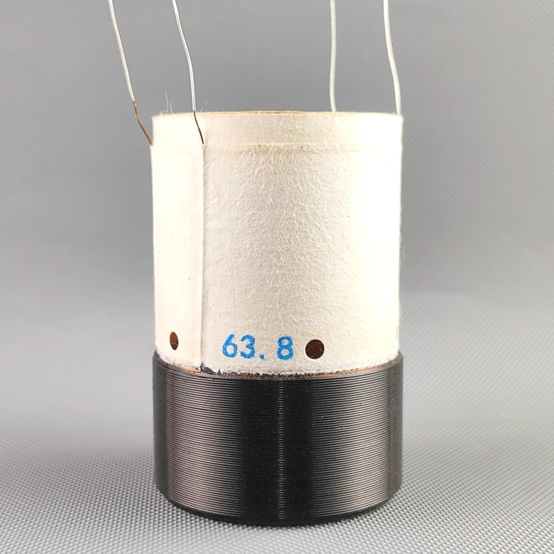 1 Stücke 63,8mm Schwingspule Doppelgruppe Wicklung 4 Ohm + 4 Ohm 4F Schwingspule für Woofer Bass Lautsprecher Image