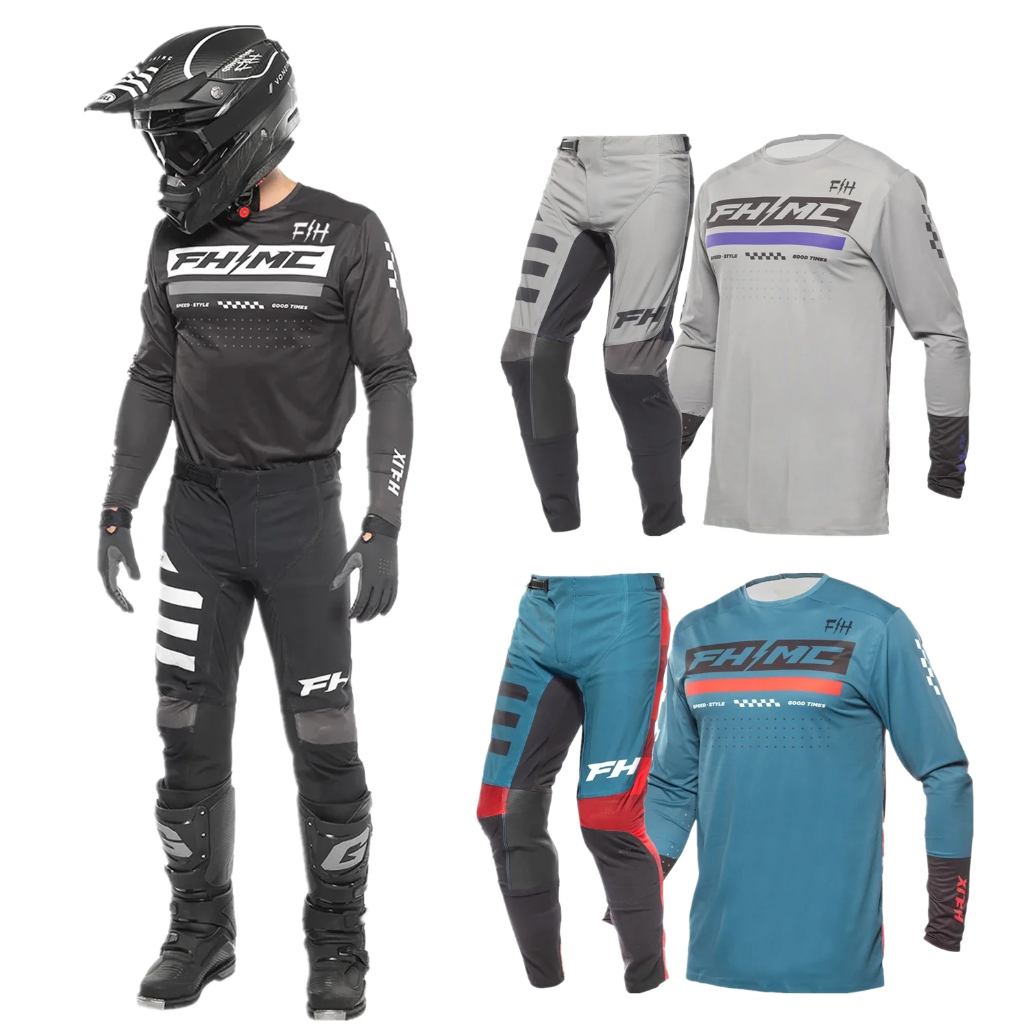 2025 Fh Motocross Gear Set Top Shift MX Jersey Set Enduro Moto Anzug Off Road Motorrad Kit Image