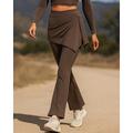 Per donna Pantaloni da corsa Pantaloni a zampa Patchwork Pantaloni All'aperto Sport Outdoor Streetwear Traspirante Asciugatura Rapida Leggero Tennis Golf Corsa Vestibilità regolare abbigliamento