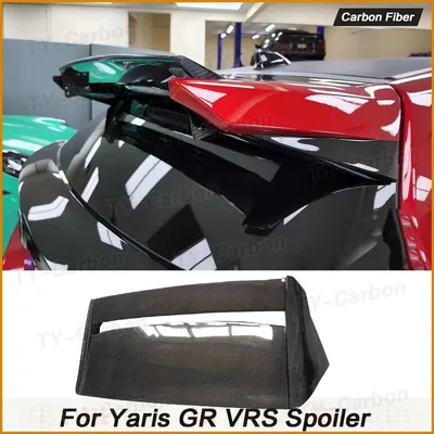 VRS Style For Toyota Yaris GR GXPA16 Rear Carbon Fiber Rear Spoiler Wing Car Exterior Replacement Car Accessories FRP Bodykit
