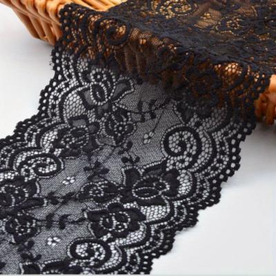 TEMU 2m X 15cm Colorful Wide Lace Trim Ribbon, Diy Craft Lace Tape For Clothing And Dress Hemming, Decorative Edge Fabric Strips, Assorted Colors Image