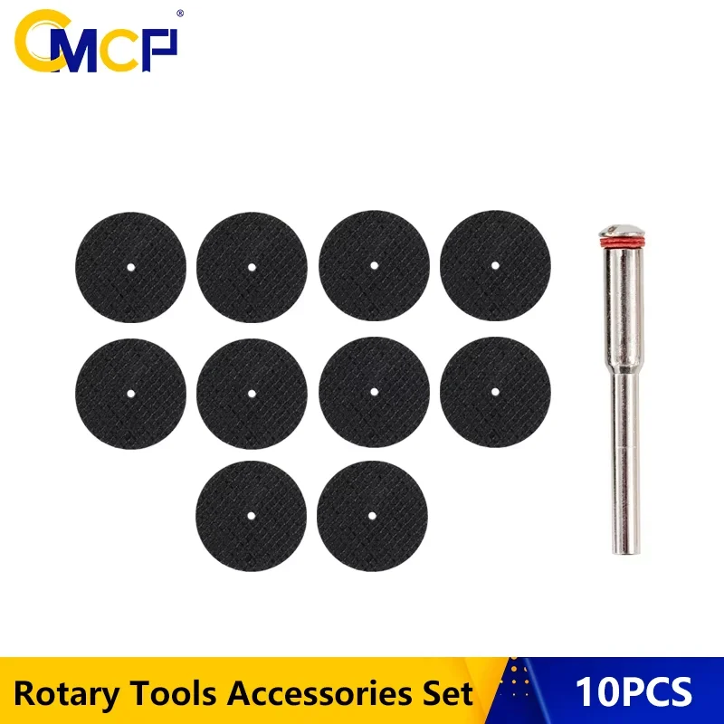 CMCP 11 Stück Metall-Trennscheibe, 32 mm, mit 3 mm Dorn, Schleifscheiben, Sägeblätter für Dremel-Drehwerkzeug-Zubehör Image
