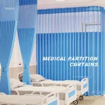 Rideaux pour hôpital, salon de beauté, cloison de lit, centre de santé médical, incurvé, en forme de