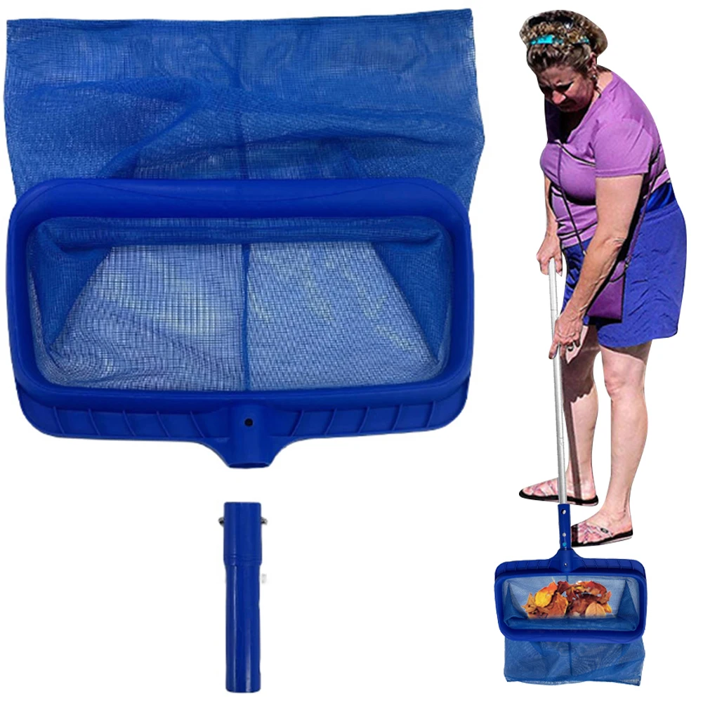 Filet de nettoyage de piscine, cadre épais, filet à feuilles de piscine, râteau de nettoyage des déchets pour le nettoyage de Spa, étang, piscine, bains à remous, fontaines