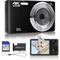 Fotocamere digitali 4K per fotografia Zoom digitale 16X Fotocamera compatta per studenti per bambini Videocamera per vlogging YouTube con messa a fuoco automatica da 44 MP