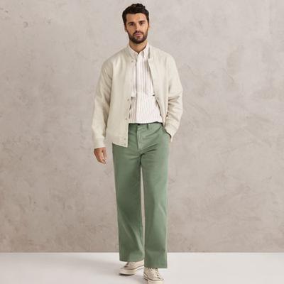 Everyday Chinos, Relaxed Fit, Men, size: 36 34, regular, Green, by Lands' End
