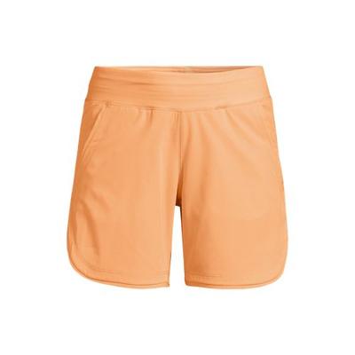 Board Shorts - with Swim Briefs, Women, size: 16, regular, Orange, Nylon-blend, by Lands' End