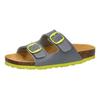 Pantolette LICO "Pantolette Bioline Kids", Gr. 30, grau, Synthetik, Schuhe
