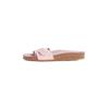 Pantolette TOMMY HILFIGER "SOFT SUEDE ADJUSTABLE MULE", Damen, Gr. 41, rosa (rose), Veloursleder, modisch, Schuhe, Keilabsatz, Sommermode, Schlupfschuh, Flats mit TH-Logo