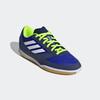 Fußballschuh ADIDAS PERFORMANCE "TOP SALA COMPETITION 2 INDOOR KINDER", Gr. 37, bunt (lucid blau, cloud weiß, lucid lemon), Synthetik, Textil, sportlich, Schuhe