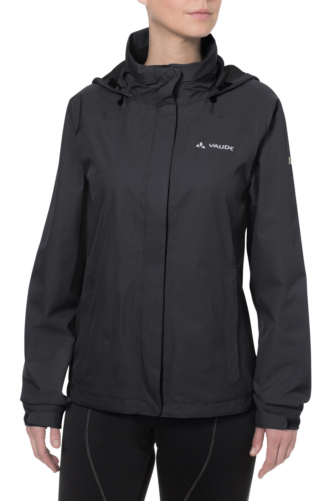 Fahrradjacke VAUDE "WOMEN'S ESCAPE BIKE LIGHT JACKET", Gr. 34, schwarz, Obermaterial: 100% Polyester. Futter: 100% Polyamid. Netzfutter: 100% Polyester, normal, Jacken, Winddicht & Wasserdicht & Atmungsaktiv Image