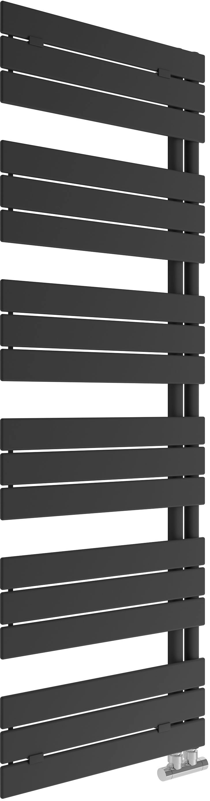 Badheizkörper SANOTECHNIK "Arezzo", schwarz (matt schwarz), B:60 H:173, Stahl, Heizkörper, 500 W Image