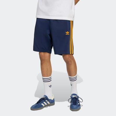 Shorts ADIDAS ORIGINALS "FIREBIRD SHORT", Herren, Gr. XXL, N-Gr, night indigo, crew orange, Obermaterial: 100% Polyester, sportlich, Hosen, Trainingsshorts Image