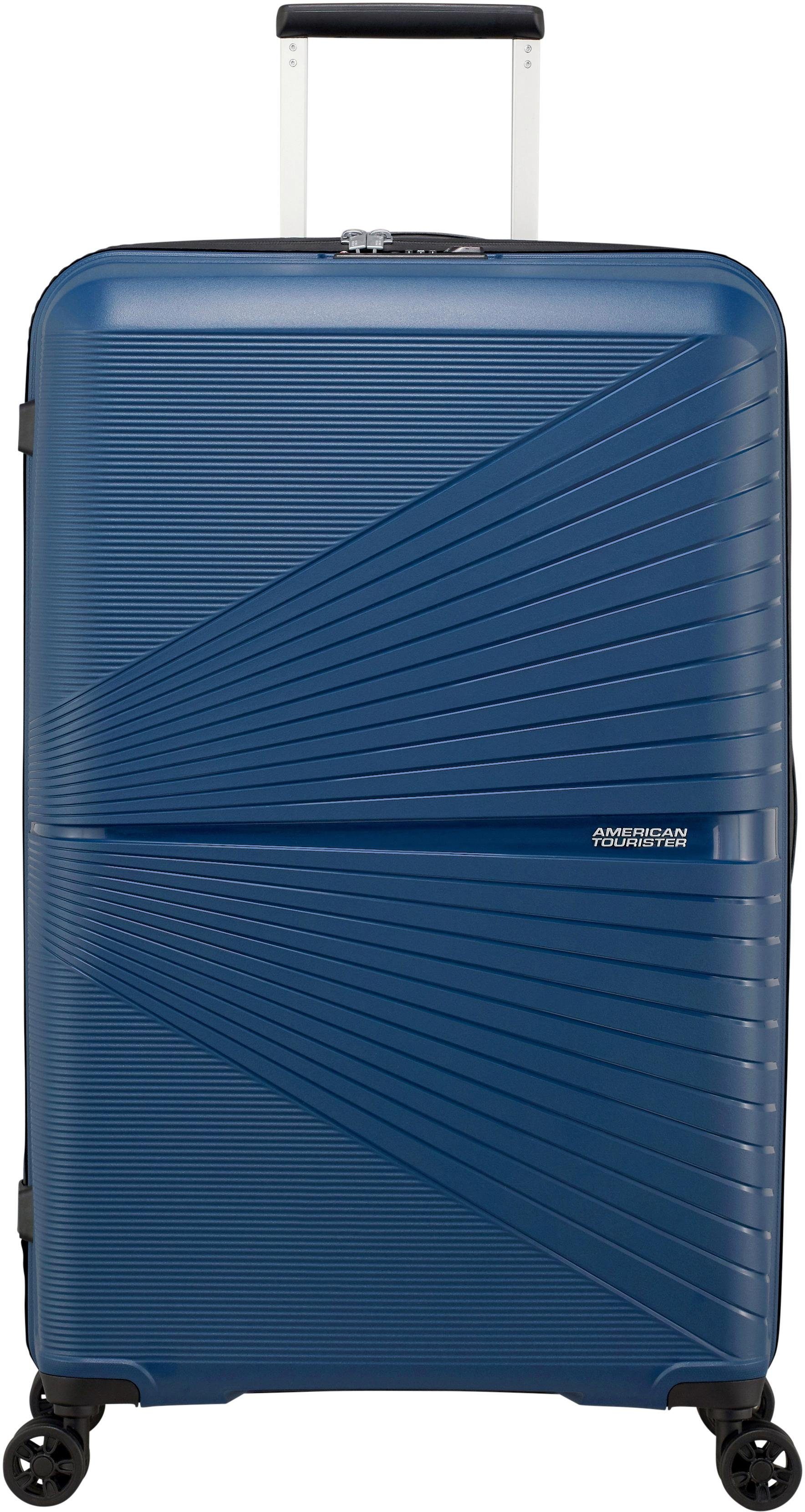 Hartschalen-Trolley AMERICAN TOURISTER "AIRCONIC, in verschieden Farben und Größen", Gr. B/H/T: 49 x 77 x 31 101, blau (midnight navy), Polypropylen, Modisch, Koffer, Koffer Reisegepäck Koffer Reisekoffer TSA-Zahlenschloss Image