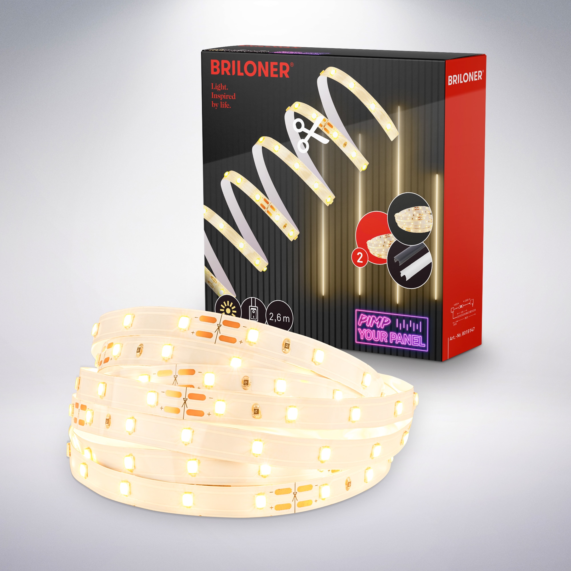 BRILONER LEUCHTEN LED-Streifen "Pimp your Panel LED Stripe", bunt, Lichterketten Image