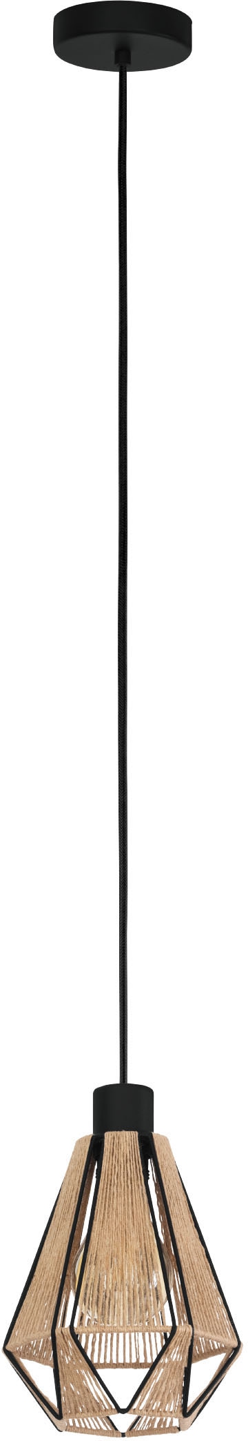 EGLO Hängeleuchte "ADWICKLE", schwarz, H: 110, 1, Leuchten, Hängeleuchte in schwarz aus Stahl - exkl. E27 - 1X40W Image