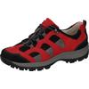 Trekkingschuh WALDLÄUFER "HOLLY", Damen, Gr. 5,5 (38,5), rot (rot, schwarz), Nubukleder, Textil, kontrastfarbene Details, casual, Schuhe, Outdoorschuh, Wanderschuh, Schnürschuh in Komfortweite H (= sehr weit)