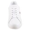 Sneaker TOMMY HILFIGER "FLAG COURT SNEAKER", Damen, Gr. 37, weiß, Leder, unifarben, sportlich, Schuhe, Schnürschuh, Halbschuh, Freizeitschuh mit TH-Logo