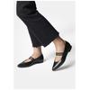 Riemchenballerina PAUL GREEN "Paul Green Ballerinas Glattleder", Damen, Gr. 39, schwarz, Glattleder, casual, Schuhe