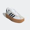 Sneaker ADIDAS SPORTSWEAR "VL COURT BOLD KIDS", Gr. 35,5, weiß (cloud weiß, core schwarz, gum 3), Synthetik, Leder, sportlich, Schuhe, Design auf den Spuren des adidas Gazelle Bold