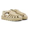 Clarks Originals Meadow Buckle Damen Sandalen Aus Veloursleder In Beige