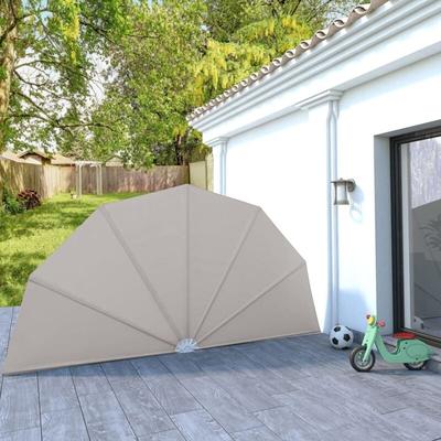 Faltbarer Terrassen-Seitenfächer Creme 200 cm Vidaxl 660261 Image