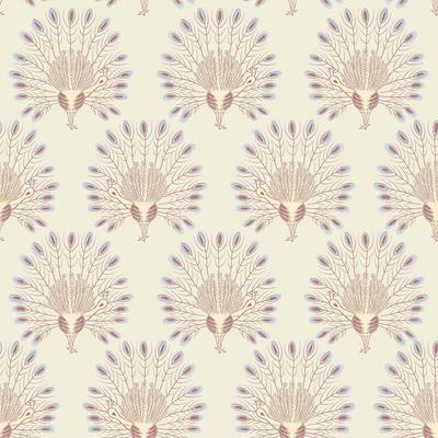 Superfresco Easy - Vintage Peacock Lila Vliestapete Image