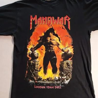"TEMU Men's Vintage 1996 " Than " Graphic T-shirt - Tee With Warrior & Flames Art, Short Sleeve Casual Shirt, Machine Washable Rock Merch For Concerts & Casual Attire," Image