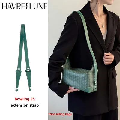 Bag extended shoulder strap for Goyard Bowling 25 toiletries bag handle shoulder replacement strap