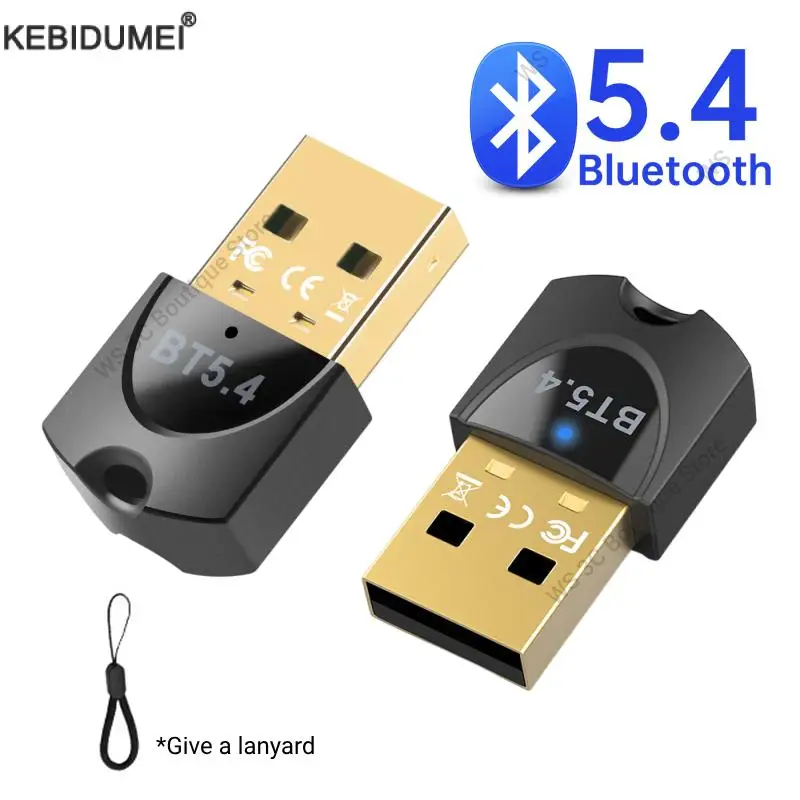 USB Bluetooth 5.4 5.3 Bluetooth Adapter für PC Dongle Adaptador Drahtlose Maus Tastatur Musik Audio Receiver USB Sender Image