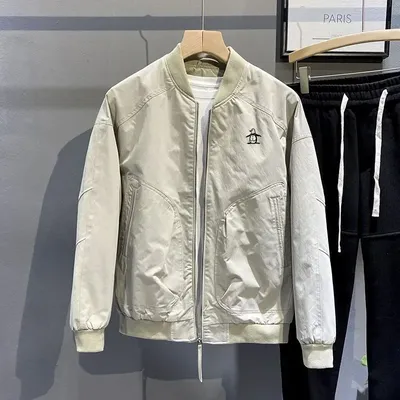 Luxury Brand Korean Golf Jacket Men's Golf Wear 2025 Spring New Jacket High Quality Business Casual Coat Men's Golf Clothing
