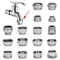 Water Faucet Connector Threaded Connector Washing Machine Faucet Converter Garden Hydrant Adapter Kitchen Bathroom Accessories