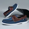 Mode Leder Casual Schuhe Für Mann Große Größe 48, Marke Docksides Schuhe Mann Italienischen Stil