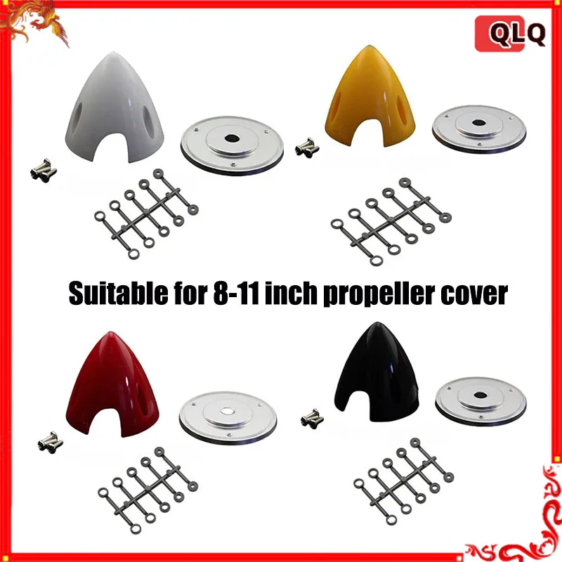 Rc Flugzeug Dreiflügelige Propellerabdeckung Öl Elektrische Dual-Use-Aluminiumlegierungsbasis Geeignet für 8-11 Zoll Propeller Image