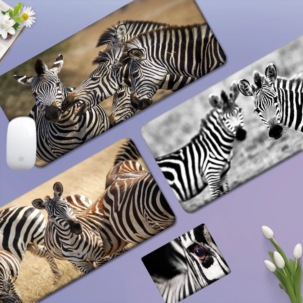 Zebra Extra Large PC Gaming Mouse Pad Gamer Desk Mats Keyboard Pad Mause Pad Muismat Image