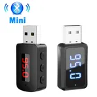 USB Bluetooth 5.4 Trasmettitore per auto Ricevitore Chiamata in vivavoce Kit per auto Mini USB Power Adattatore audio wireless automatico per radio Fm