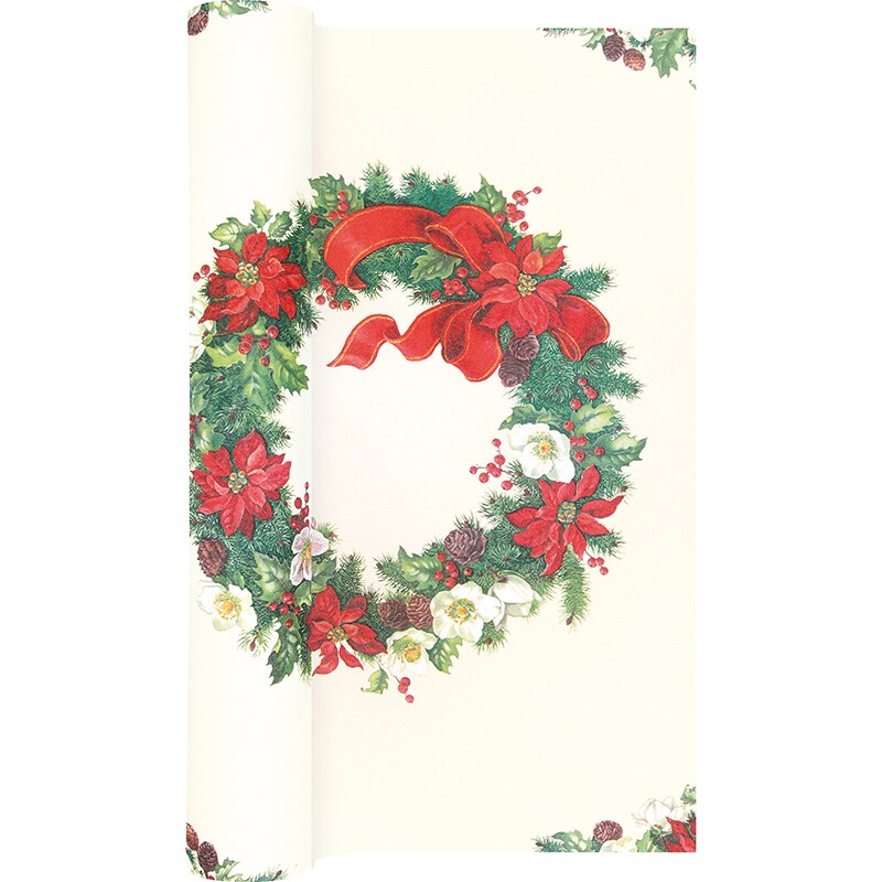 Home Fashion, TL Christmas Wreath, Tischläufer, 490 cm x 40 cm, aufgerollt, 1 Stück pro Pack Image